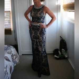 Two piece formal dress / prom dress
